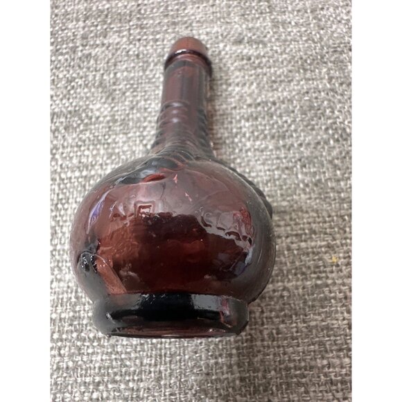 Vintage Ball and Claw Bitters Brown Amber Glass Bottle Vase Rustic Collectible - Picture 5 of 7